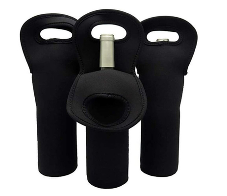 Tas jinjing pembawa anggur neoprene pelindung perjalanan untuk botol sampanye