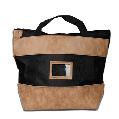 1000d Nylon Dengan Kulit Kunci Kantong Kurir - 22w X 18h X 7d - Made-to-Order