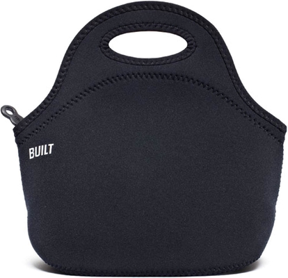 Built Gourmet Getaway Soft Neoprene Lunch Tote Bag - Ringan, Terisolasi dan Dapat Digunakan Lagi, Satu Ukuran, Hitam