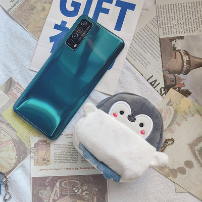 Cute Cute Little Penguin Koin Dompet PORT Amplop Merah Data Line Tas Koin Tas