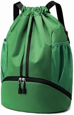HOEDIA SPORTS DRAWSTRING BACKPACK - STRING SWIM GYM BAG DENGAN KAMAR KEPALUAN Dan kantong anti basah untuk wanita&amp;pria