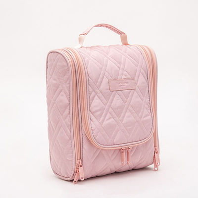 Hand Wash Portable Makeup Bag Ruang Kantong penyimpanan kosmetik ringan dengan pemisah yang dapat disesuaikan dan penutupan ritsleting yang aman