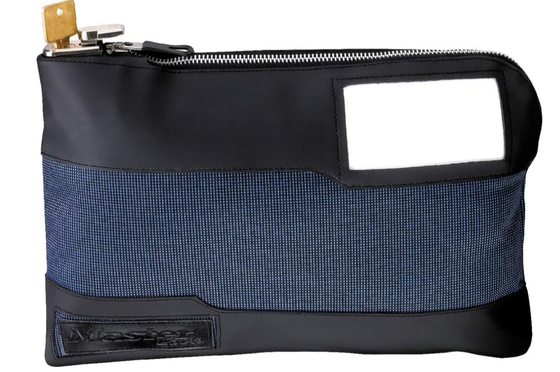 Master Lock Bag uang dengan kunci kunci dan ritsleting untuk uang tunai, 11-1/2 in.