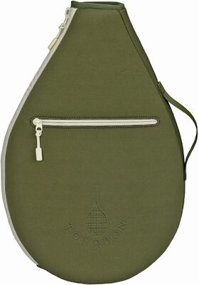 Pelindung Tas Raket Tenis Berbantalan Neoprene dengan Kantong | Desain Lengan Lembut, 2 Kompartemen, Muat Raket Tenis, Squash, Badminton, Dibawa dengan Satu Bahu atau Melintasi Tubuh