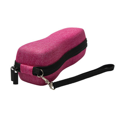 Rose Red Nylon 900D EVA Travel Tool Case Untuk Perangkat Penghilang Rambut