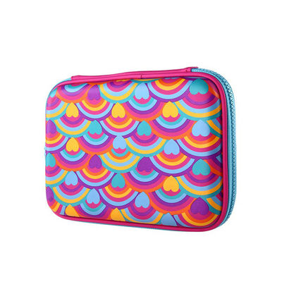 Custom EVA Pencil Case Portable Zipper Design Ringan tahan lama digunakan kembali Eco Friendly Kantong penyimpanan alat tulis untuk anak-anak dan siswa