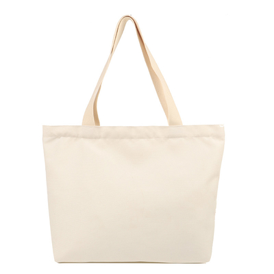 Cotton Beach Canvas Non Woven Fabric Tas Belanja Logo Kustom