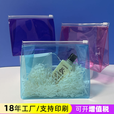 PVC EVA Transparan Kosmetik Travel Bag Wash Case Packaging 0.06MM