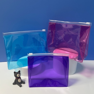 PVC EVA Transparan Kosmetik Travel Bag Wash Case Packaging 0.06MM