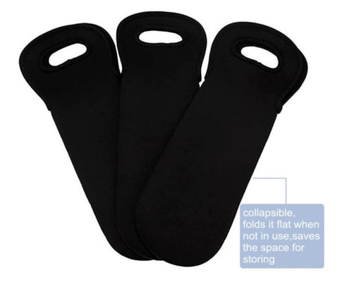 Tas jinjing pembawa anggur neoprene pelindung perjalanan untuk botol sampanye