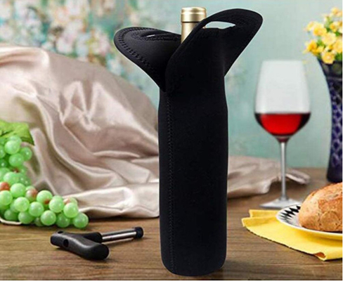 Tas jinjing pembawa anggur neoprene pelindung perjalanan untuk botol sampanye