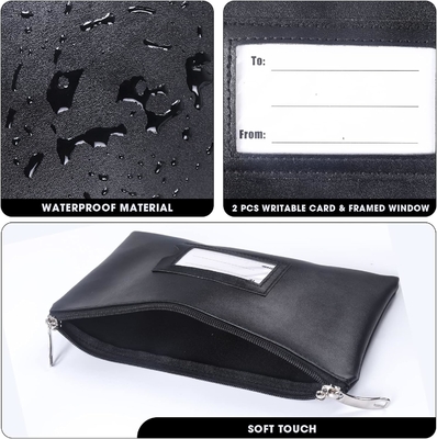 Tas Uang Panas dengan Kunci, Tas Bank Kunci, Tas Uang untuk Uang Tunai, Tas Waterproof untuk Uang Tunai Dengan Zipper, untuk Uang Tunai, Seluler
