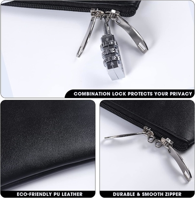 Tas Uang Panas dengan Kunci, Tas Bank Kunci, Tas Uang untuk Uang Tunai, Tas Waterproof untuk Uang Tunai Dengan Zipper, untuk Uang Tunai, Seluler