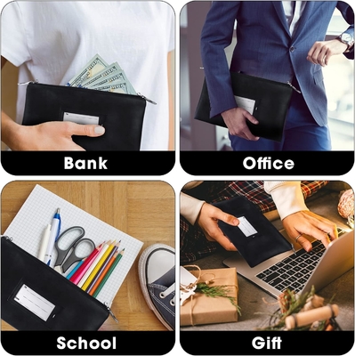 Tas Uang Panas dengan Kunci, Tas Bank Kunci, Tas Uang untuk Uang Tunai, Tas Waterproof untuk Uang Tunai Dengan Zipper, untuk Uang Tunai, Seluler