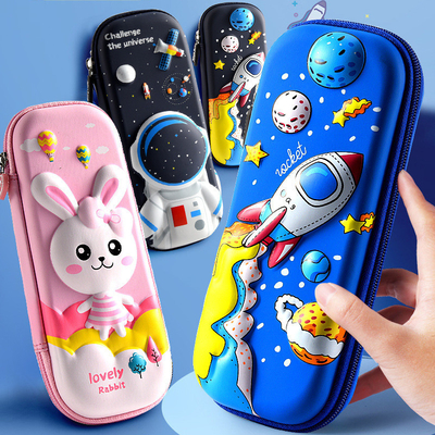 Disesuaikan EVA Pencil Case Zipper Penutupan Shockproof Screen Printing Logo
