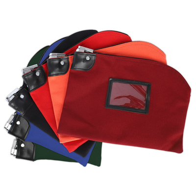 12W X 9H - LOCKING DEPOSIT BAG - 14OZ kanvas kapas