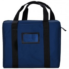 STOCK HANDLED Briefcase COURIER BAG W/ Framed Card Holder - 18W X 14H X 4D