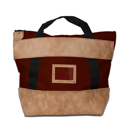 1000d Nylon Dengan Kulit Kunci Kantong Kurir - 22w X 18h X 7d - Made-to-Order