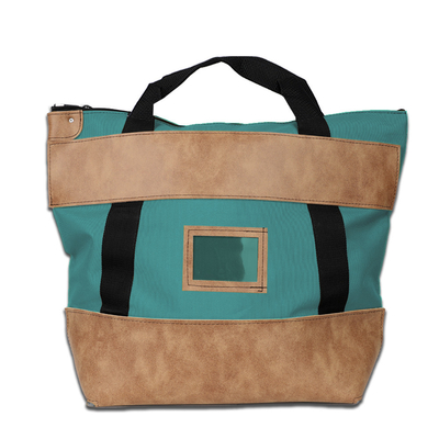 1000d Nylon Dengan Kulit Kunci Kantong Kurir - 22w X 18h X 7d - Made-to-Order