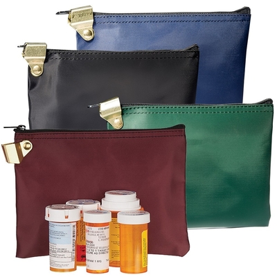 LAMINATED NYLON LOCKABLE MEDICINE BAG waterproof besar kapasitas tas obat portabel - disesuaikan