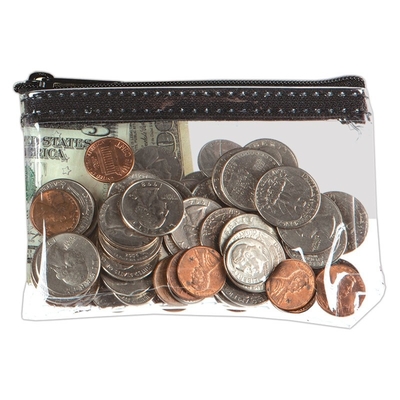 1 COLOR DIPRINTED TRANSPARENT VINYL ZIPPER BAG KERUJUKAN TANGAN TANGAN TANPA Air - 5W X 3H - KUSTOM