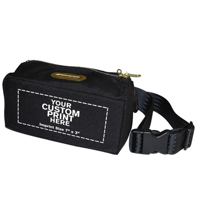Metal Zipper Nylon Kapasitas Besar FANNY Paket Tip Tas Keamanan Tip Tas - 8W X 4H X 3D - Custom Made