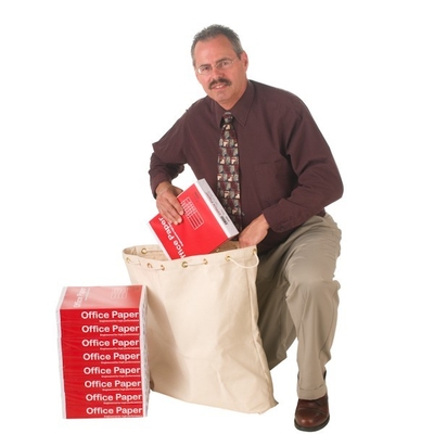 Katun kanvas kapasitas besar tahan lama Kantor pos tas pos kanvas tas - stok - disesuaikan