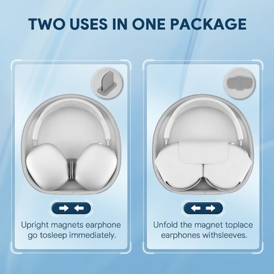 Smart Case untuk Apple AirPods Max Mendukung Mode Tidur, Hard Organizer Portable Carry Travel Cover Storage Bag