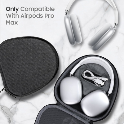 Airpods Max Case, Hard Headphone Case Storage Bag, Anti-Goresan dan Anti-Bubuk Portable Travel Case Bag Bag untuk Airpod