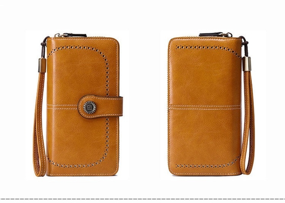 Hot-selling RFID anti-magnetic dompet Zipper panjang dompet wanita kapasitas besar tas tangan
