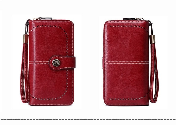 Hot-selling RFID anti-magnetic dompet Zipper panjang dompet wanita kapasitas besar tas tangan