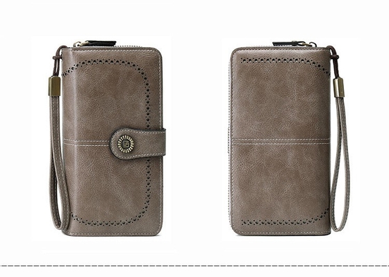 Hot-selling RFID anti-magnetic dompet Zipper panjang dompet wanita kapasitas besar tas tangan