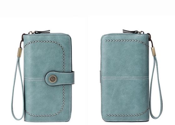 Hot-selling RFID anti-magnetic dompet Zipper panjang dompet wanita kapasitas besar tas tangan