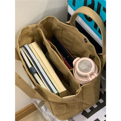 2024 NEW HIGH-END SENSE OF NICHE DESIGN Canvas TOTE BAG tas wanita mode semua vintage tunggal bahu tas crossbody