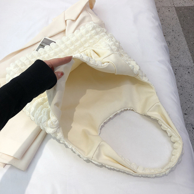 NEW FEMALE CLOUD PUFF BLOWER BAG BAG KELUARAN wanita kanvas musim panas tas tangan sederhana