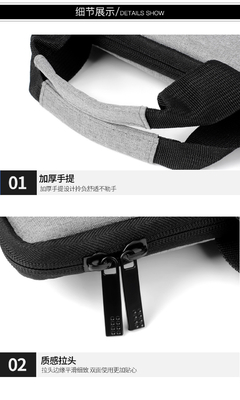Tas Laptop 14/15.6-inci Tas Tangan Tepal Buktinya, Buktinya dan Buktinya Kertas Komputer