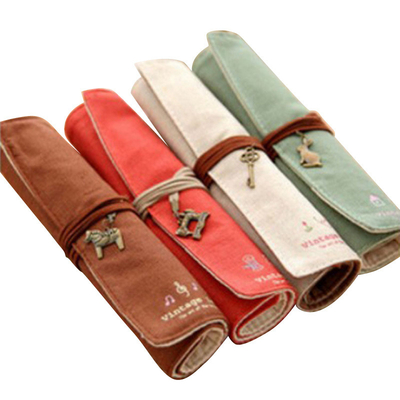 Fresh AND FASHIONABLE Kapasitas besar PEN BAG PENCIL KASE Sederhana Kreatif Junior SMA Laki-laki dan Wanita kanvas pensil