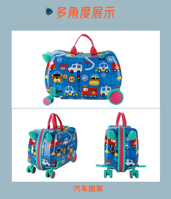BOX TROLLEY MULTI-FUNCTIONAL anak-anak NEW RIDING Koper MULTI-WHEEL CARTOON bayi Koper Riding