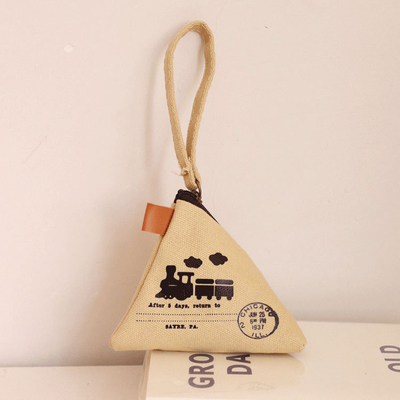 Pribadi Kreatif Retro ZONGZI Koin Dompet Wanita MINI Kanvas Seni Cute Koin Tas Kunci Tas