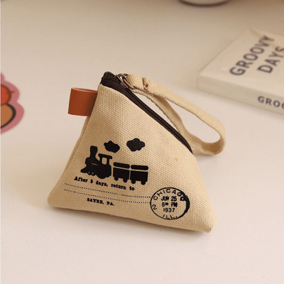 Pribadi Kreatif Retro ZONGZI Koin Dompet Wanita MINI Kanvas Seni Cute Koin Tas Kunci Tas