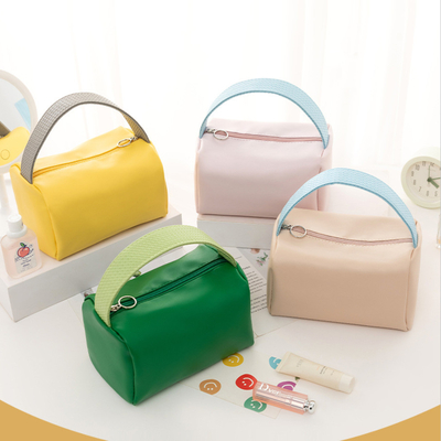 BAG MAKEUP PORTABLE BARU KAPASITAS besar CANDY COLOR BAG TOILETRI PORTABLE SUNDRIES ORGANISASI BAG MAKEUP penyimpanan