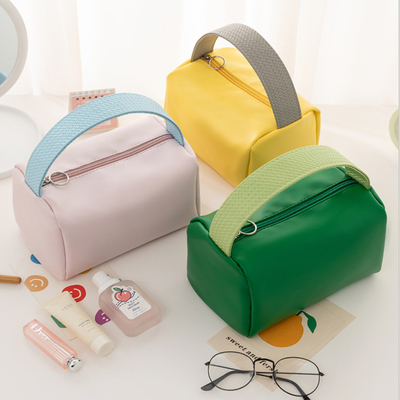 BAG MAKEUP PORTABLE BARU KAPASITAS besar CANDY COLOR BAG TOILETRI PORTABLE SUNDRIES ORGANISASI BAG MAKEUP penyimpanan