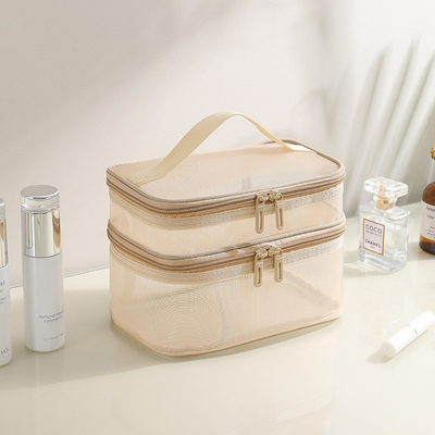 BAG MAKEUP GAUZE BARU KAPASITAS BESAR BAG TOILETRI PORTABLE SIMPLE BAG GANDANG BAG kosmetik portabel