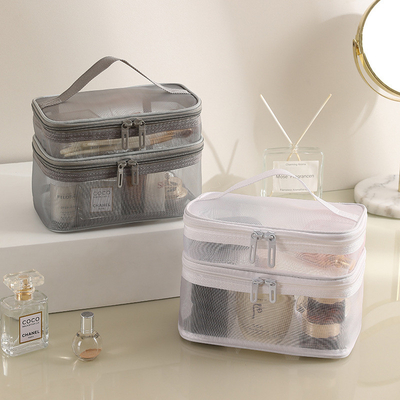 BAG MAKEUP GAUZE BARU KAPASITAS BESAR BAG TOILETRI PORTABLE SIMPLE BAG GANDANG BAG kosmetik portabel