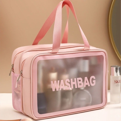 Kapasitas besar pemisahan kering dan basah tas make-up kosmetik portabel wanita tas penyimpanan 2024 tas toilet baru tas perjalanan