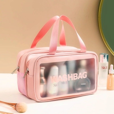 Kapasitas besar pemisahan kering dan basah tas make-up kosmetik portabel wanita tas penyimpanan 2024 tas toilet baru tas perjalanan