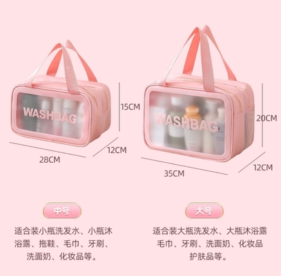 Kapasitas besar pemisahan kering dan basah tas make-up kosmetik portabel wanita tas penyimpanan 2024 tas toilet baru tas perjalanan