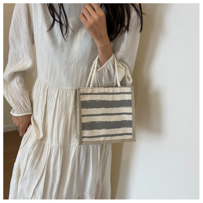 TOTE BAG CANVAS BAG CANVAS GIRL TOTE INS PORTABLE BENTO LUNCH BOX WORK baru dicetak