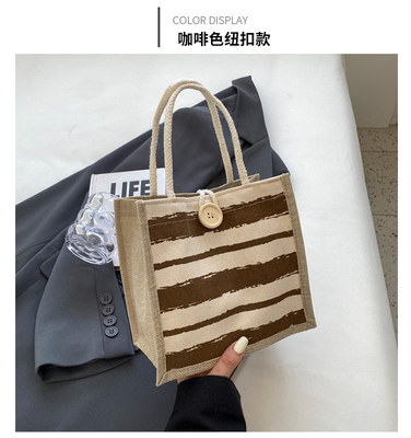 TOTE BAG CANVAS BAG CANVAS GIRL TOTE INS PORTABLE BENTO LUNCH BOX WORK baru dicetak