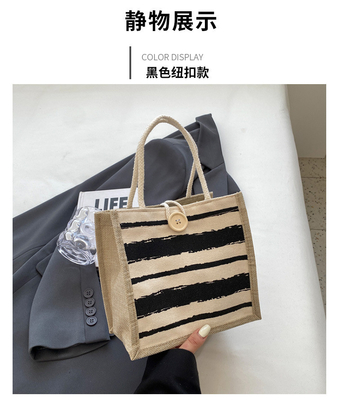 TOTE BAG CANVAS BAG CANVAS GIRL TOTE INS PORTABLE BENTO LUNCH BOX WORK baru dicetak